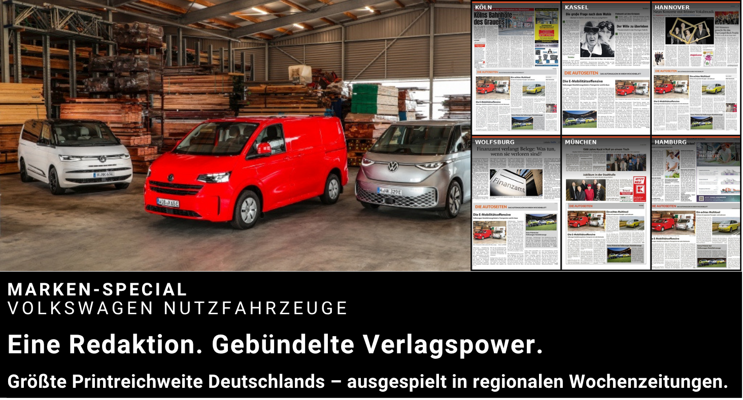 Größte Printreichweite Deutschlands – ausgespielt in regionalen Wochenzeitungen
